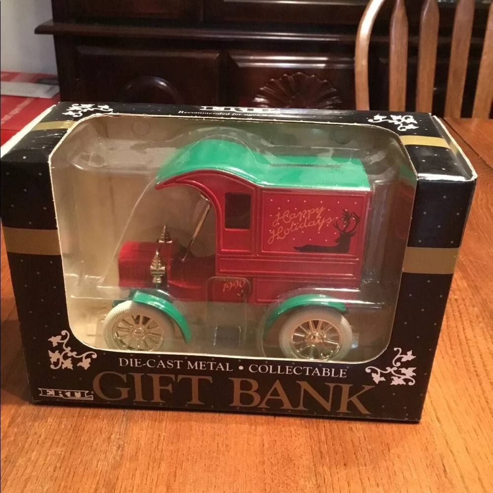 Collectible gift bank of Die cast metal by Ertl